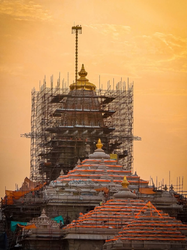 श्री राम जन्मभूमि में श्री राम दरबार सहित आठ देवालयों में देव विग्रहों की आज होगी प्राणप्रतिष्ठा