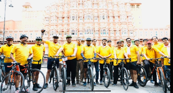 जयपुर मेडिकल एसोसिएशन ने साइकिल रैली में दिया पर्यावरण और स्वास्थ्य के प्रति जागरूकता बढ़ाने का संदेश