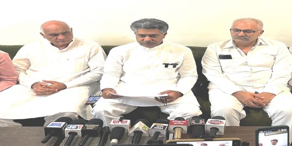 सिरसा: हरियाणा बना अपराधियों की शरणस्थली: आदित्य चौटाला