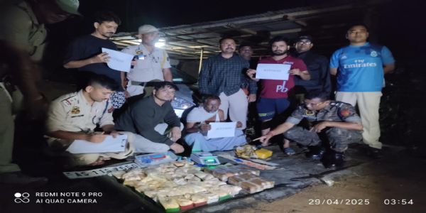 820.51 ग्राम हेरोइन के साथ एक गिरफ्तार, एक अन्य फरार