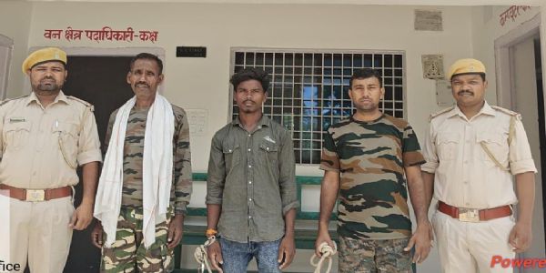 वन भूमि पर अतिक्रमण का आरोपित गया जेल