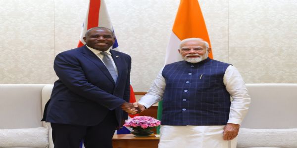 (संशोधित) ब्रिटेन के विदेश मंत्री ने की प्रधानमंत्री मोदी से मुलाकात