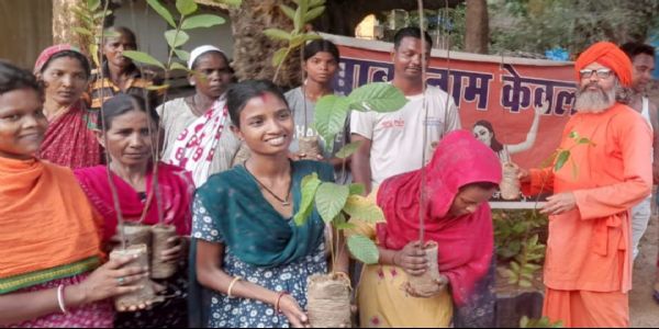 आनंद मार्ग ने चलाया पौधारोपण अभियान