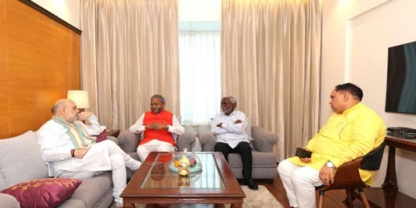केंद्रीय गृह मंत्री शाह रांची से दिल्ली रवाना, भाजपा नेताओं को दिए कई टिप्स