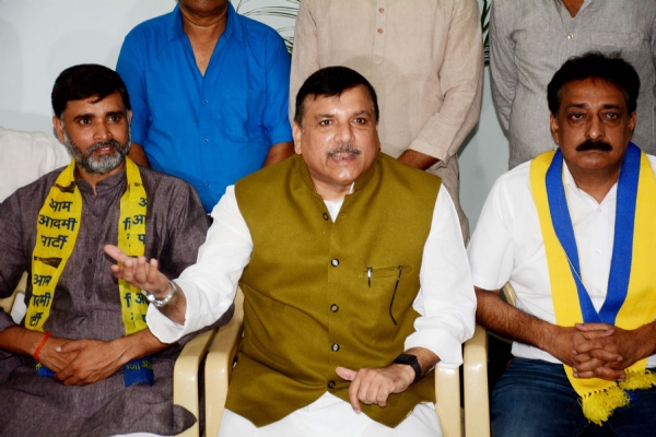 आम आदमी पार्टी राज्यसभा सांसद संजय सिंह का प्रेस वार्ता