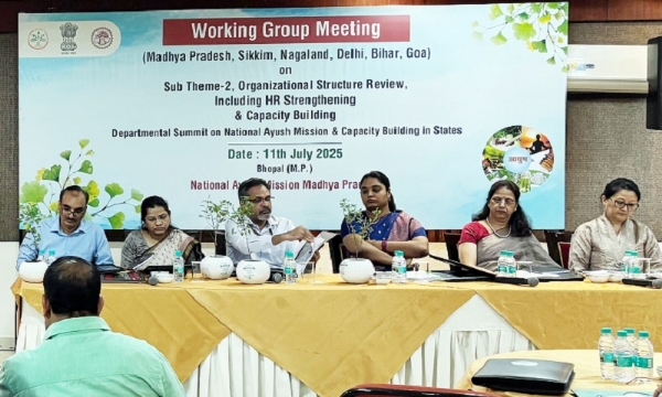 भोपाल में राष्ट्रीय आयुष मिशन पर नीतिगत दस्तावेज संबंधी अंतरराज्यीय बैठक संपन्न