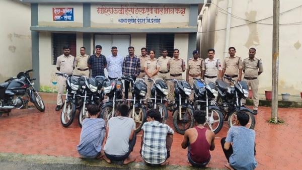 दमोह-अंर्तराज्यीय चोरों का गिरोह पकडा माल भी बरामद दमोह पुलिस की कार्यवाई