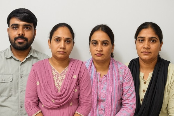 प्राध्यापक स्कूल शिक्षा भर्ती पेपर लीक मामला:चार प्राध्यापक (अर्थशास्त्र) को एसओजी ने किया गिरफ्तार