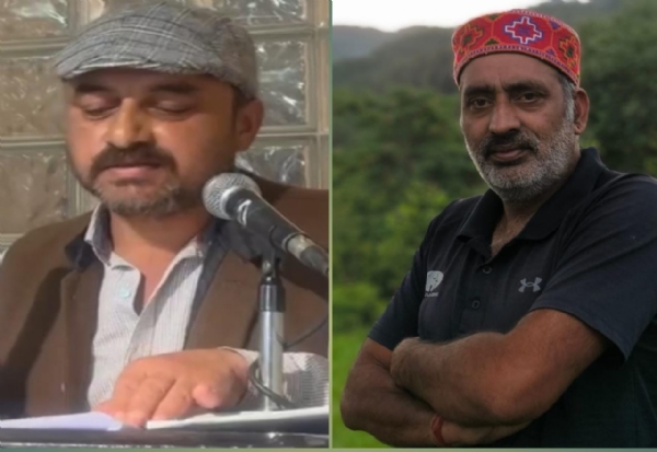 रंगकर्मी केदार ठाकुर एवं दीप कुमार।