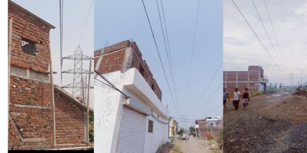 एक्स्ट्रा हाई टेंशन लाइन की जद में निर्माण कार्य, बढ़ रहे हादसे, 10 बार बाधित हुई विद्युत आपूर्ति लाइन
