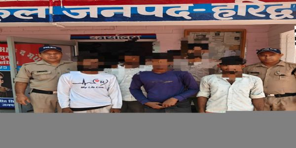 कांवड़ मेला: सिडकुल में हुड़दंग मचाने वाले पांच लोग गिरफ्तार