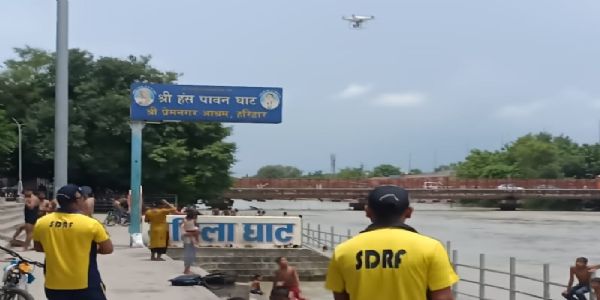 कांवड़ मेला: हरिद्वार में ड्रोन और मोटर बोट से एसडीआरएफ की कड़ी निगरानी, शिवभक्तों की सुरक्षा बढ़ी