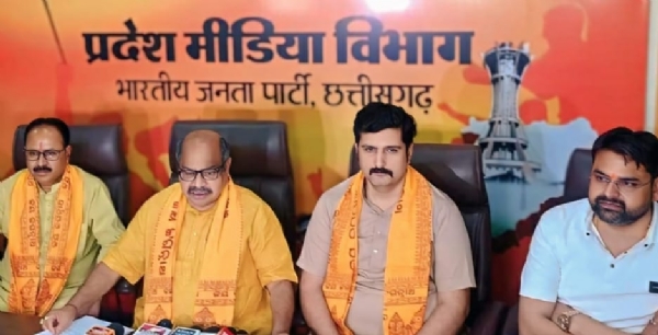 भारतीय जनता पार्टी के विधायक पुरंदर मिश्रा की पत्रकार वार्ता