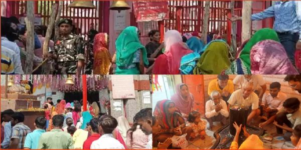 सावन मास के प्रथम सोमवार को मंदिरों में जयकारों के साथ भक्तों ने किया जलाभिषेक