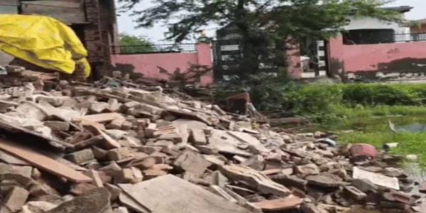 नूंह में बारिश से तीन मकान ढहे, बच्चे की मौत, 19 घायल