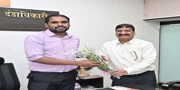 नवपदस्थ जनसंपर्क उपसंचालक शशिरत्न पाराशर ने किया पदभार ग्रहण