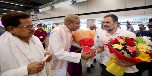 कोर्ट में पेश होने लखनऊ पहुुंचे कांग्रेस नेता राहुल गांधी
