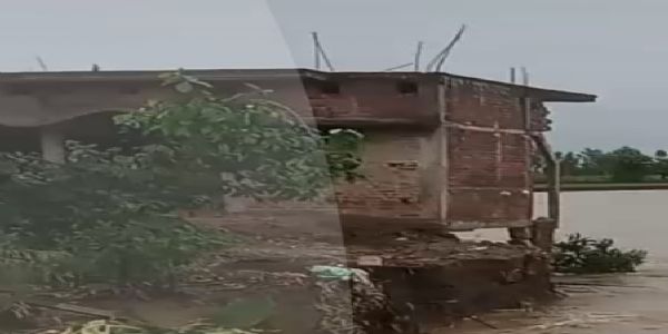 शारदा नदी की कटान से करसौर गाँव का अस्तित्व खतरे में