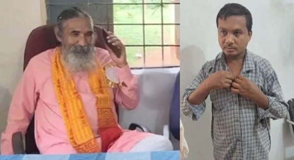 कांकेर सांसद भोजराज नाग  एवं प्रधान अध्यापक व प्रभारी अधीक्षक ओकेश्वर चुरेन्द्र