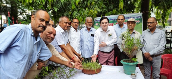 हरेला पर्व में  शामिल चौपाल तथा विभिन्न संगठनों के लोग