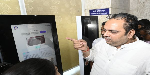 दिल्ली के स्वास्थ्य मंत्री ने एआई संचालित स्कैनओएयर डिवाइस का किया उद्घाटन