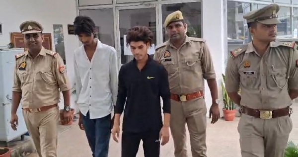 पुलिस की गिरफ्त में आरोपित