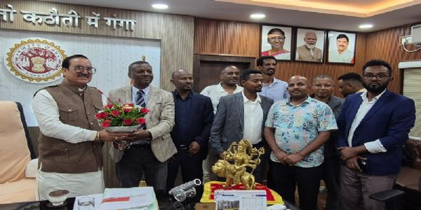 इथियोपिया के 10 सदस्यीय प्रतिनिधिमंडल ने किया एसएसआरजीएसपी का भ्रमण