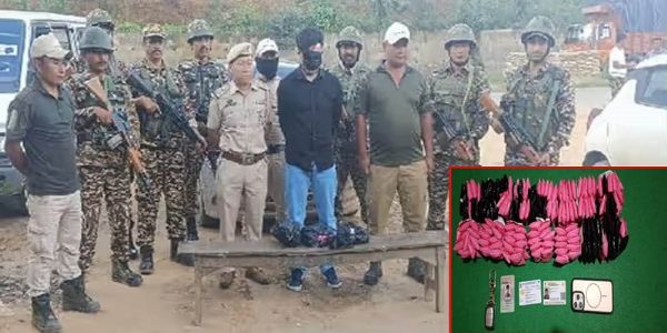 मणिपुर के सेनापति में 24 लाख रुपये की नशीली दवाओं के साथ ड्रग्स तस्कर गिरफ्तार
