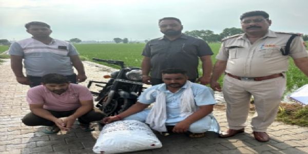 सिरसा: बुलेट मोटरसाइकिल पर सवार दो नशा तस्कर गिरफ्तार