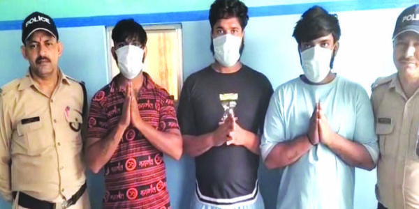अश्लील फब्तियां कसने पर एक युवती समेत चार कांवड़िए गिरफ्तार