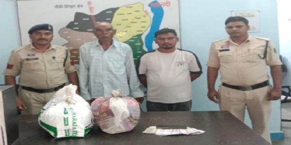 गांजा तस्करी करते दो आरोपित गिरफ्तार