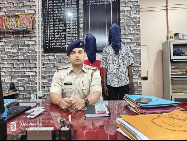 बिरसानगर थाना प्रभारी ने पकड़े गए चोरी की जानकारी दी