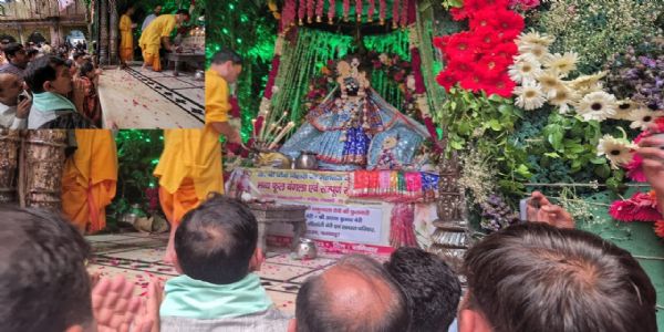 ऊर्जा मंत्री ने किए बांके बिहारी महाराज के दर्शन