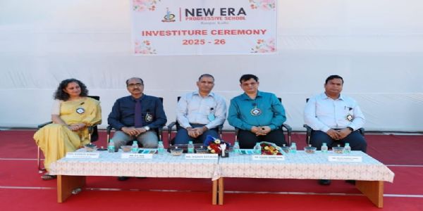 कोरबा : न्यू ऐरा प्रोग्रेसिव स्कूल में छात्र समिति का गठन, राजीव कुल्हारी ने छात्रों को दिलाई शपथ