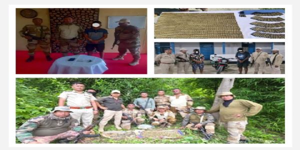 मणिपुर में प्रीपाक कैडर गिरफ़्तार, बड़ी मात्रा में गोला-बारूद बरामद