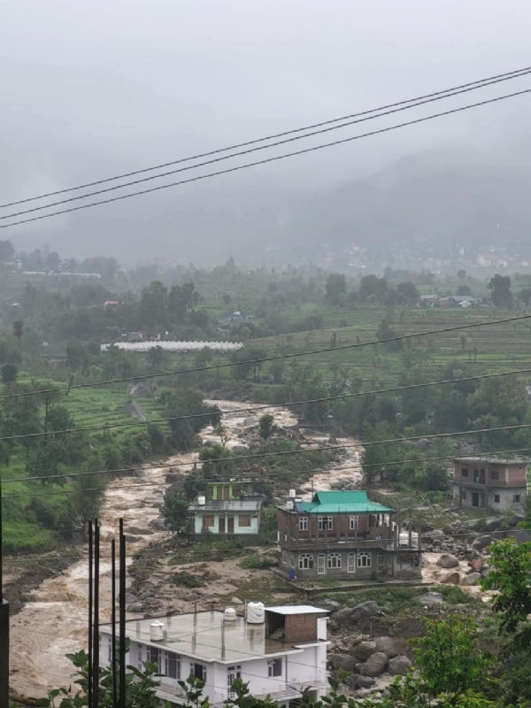 हिमाचल में बारिश से नुकसान