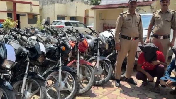 कोतवाली गंगनहर पुलिस द्वारा बरामद की गई चोरी की मोटरसाइकिलें