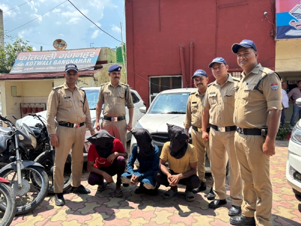 हरिद्वार पुलिस की गिरफ्त में वाहन चोरी गिरोह के तीन आरोपी, एक नाबालिग भी शामिल