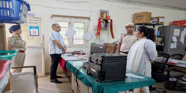 सोनीपत: थाना शहर गोहाना में पुलिस आयुक्त का औचक निरीक्षण