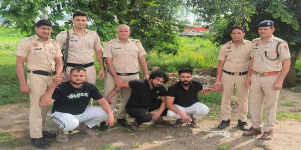 गुरुग्राम: रुपये देने की धमकी व रुपये ना देने पर अपहरण के प्रयास के तीन आरोपी काबू