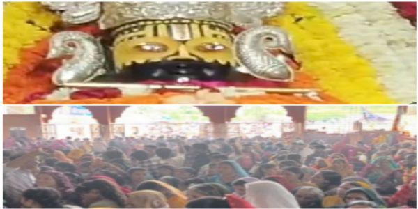 राजगढ़ःकामिका एकादशी पर बाबा खाटू श्याम मंदिर पर उमड़ी श्रद्वालुओं की भीड़