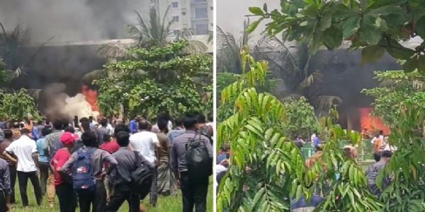 बांग्लादेश में वायुसेना का विमान स्कूल की इमारत से टकराया, एक व्यक्ति की मौत