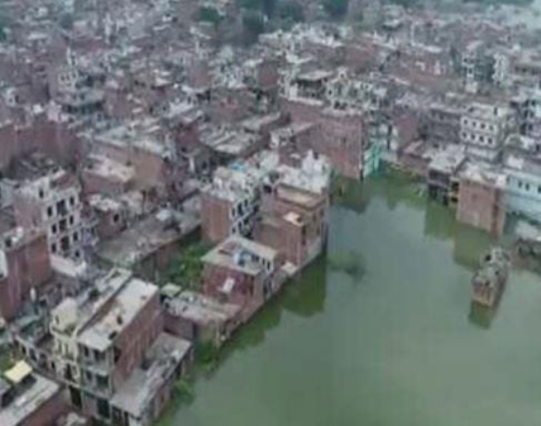 प्रयागराज बाढ़ का छाया चित्र