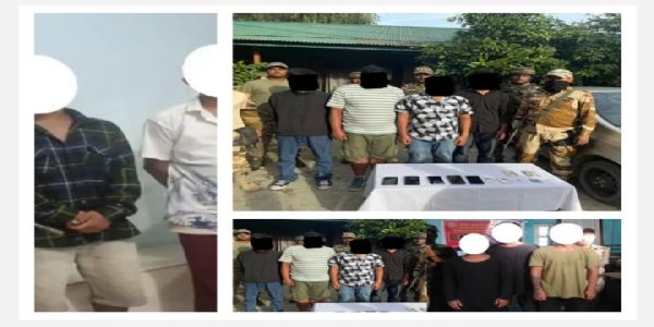 सात उग्रवादी गिरफ्तार, मणिपुर में बड़े पैमाने पर हथियार बरामद