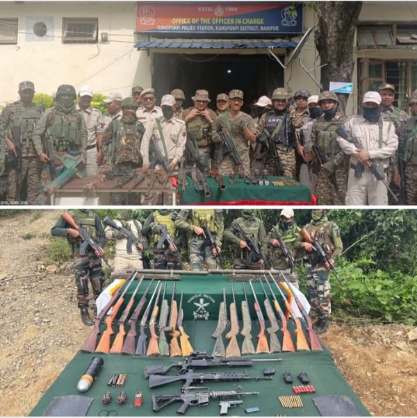 Image of the Seven rebels Nabbed in Sweeping Manipur Crackdown; Arms Cache Seized.