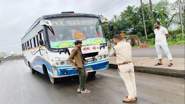 वाहनों की चेकिंग का अभियान