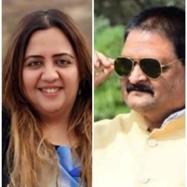 भाजपा नेता राधिका खेड़ा व छत्तीसगढ़ कांग्रेस के संचार प्रमुख सुशील आनंद शुक्ला