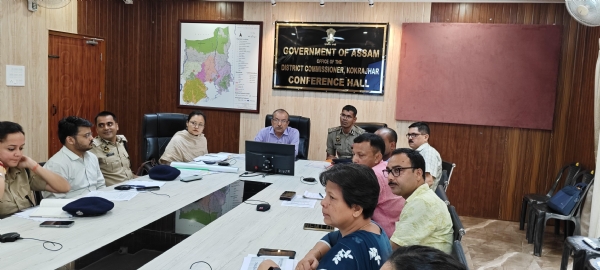 बीटीसी चुनाव तैयारियों की समीक्षा के लिए कोकराझार पहुंचे राज्य निर्वाचन आयुक्त।