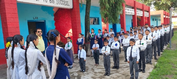 Diet Principal BK Pathak conducted a surprise inspection of several schools in Zone Bilawar