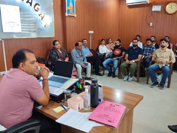 SDM Hiranagar reviewed the implementation of Mission Yuva in the subdivision